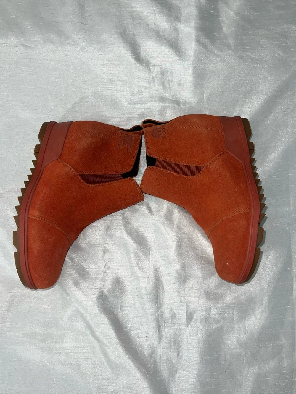 Sorel Women’s Brown Suede Chelsea Ankle Boots Round Toe Slip On M US 7